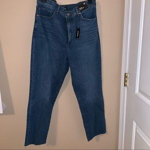 Express super high rise mom jeans